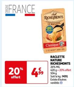 Richesmonts - Raclette Nature