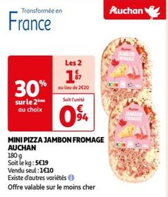 Auchan - Mini Pizza Jambon Fromage