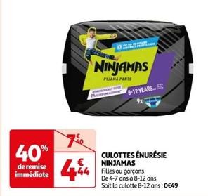 Ninjamas - Culottes Énurésie