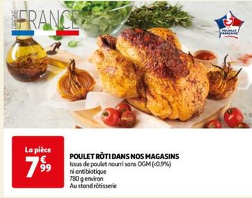 Poulet Rôti Dans Nos Magasins offre à 7,99€ sur Auchan Hypermarché