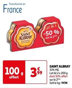 saint albray - 33% mg lot de 2 x 200 g