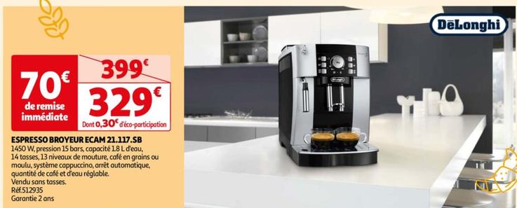 Delonghi - Espresso Broyeur Ecam 21.117.Sb