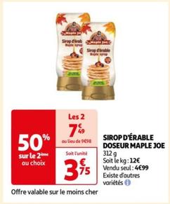 Maple Jo - Sirop D'érable Doseur