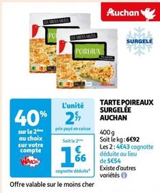 Auchan - Tarte Poireaux Surgelée