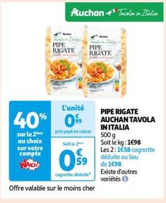 Auchan - Pipe Rigate Tavola In Italia