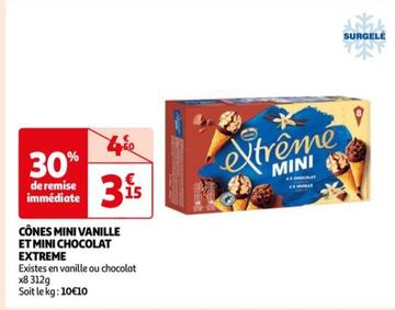 Découvrez les Cônes Mini Vanille Et Mini Chocolat Extreme de Nestlé, la promo de l'été à ne pas manquer !
