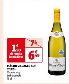 chardonnay la burgondie - mâcon-villages 2022