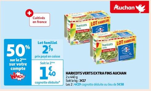 Auchan - Haricots Verts Extra Fins 