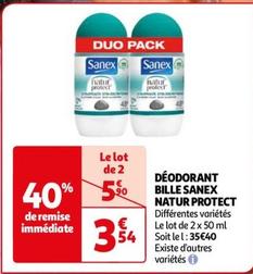 Sanex - Deodorant Bille Natur Protect