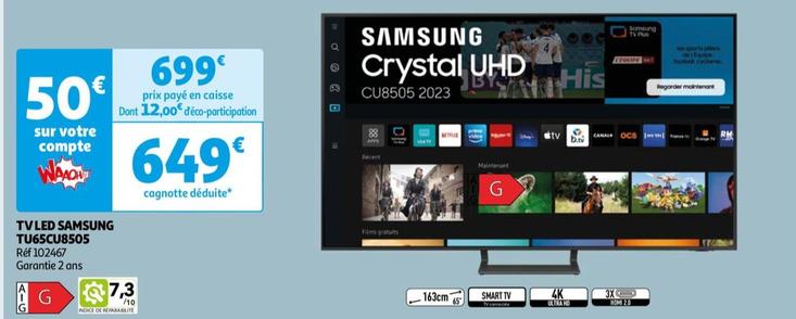 Samsung - Tv Led TU65CU8505