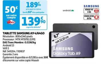 Samsung - Tablette A9 4/64G0