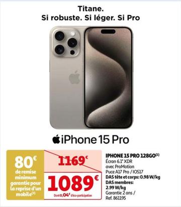 Apple - Iphone 15 PRO 128GO