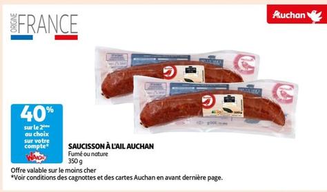 Auchan - Saucisson À L'ail