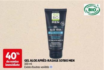 So;bio Men - Gel Aloe Apers-Rasage