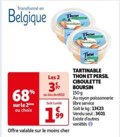 Boursin - Tartinable Thon Et Persil Ciboulette
