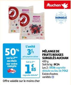 Auchan - Mélange De Fruits Rouges Surgelés 