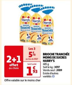 Harry's - Brioche Tranchée Moins De Sucres