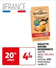 richesmonts - raclette nature