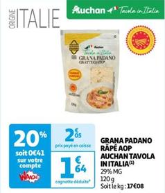 Auchan - Grana Padano Râpé Aop Tavola In Italia