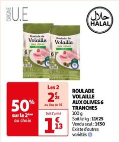 roulade volaille aux olives 6 tranches