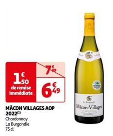 Chardonnay La Burgondie - Mâcon Villages Aop 2022
