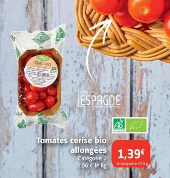 Tomate Cerise Bio Allongées