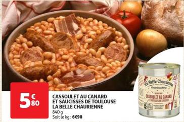 découvrez le délicieux cassoulet au canard et saucisses de toulouse de la belle chaurienne - offre spéciale, profitez de notre promo exceptionnelle !