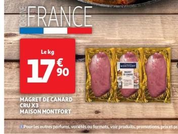 maison montfort - magret de canard cru x3