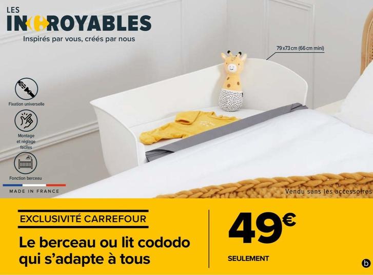 Lit Cododo Et Berceau offre à 49€ sur Carrefour Market