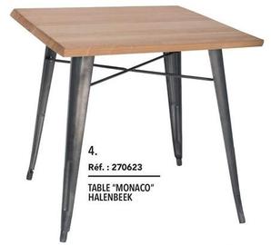 Table "Monaco"Halenbeek  offre sur Metro