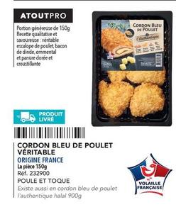 Poule Et Toque - Cordon Bleu De Poulet Veritable  offre sur Metro