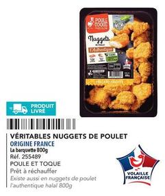 Poule Et Toque - Veritables Nuggets De Poulet  offre sur Metro