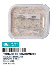 Tartare De Concombres offre sur Metro