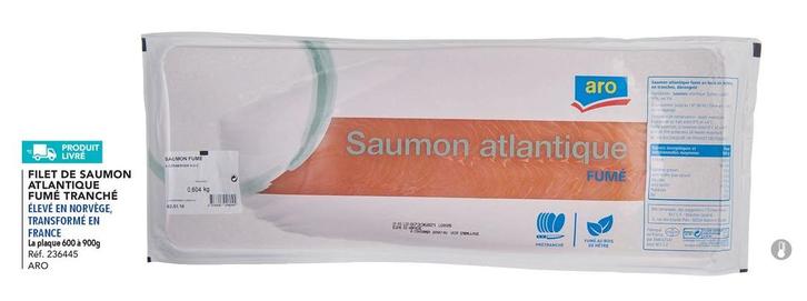 Filet De Saumon Atlantique Fumé Tranché offre sur Metro