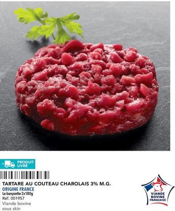  Tartare Au Couteau Charolais 3% M.g. offre sur Metro