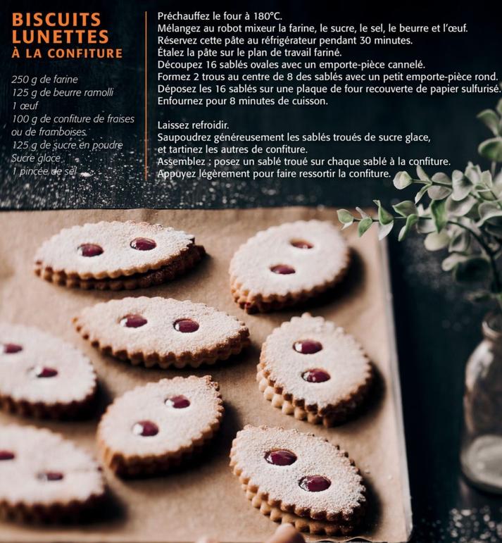 Biscuites Lunettes A La Confiture