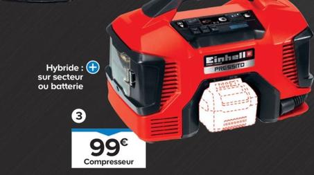 Einhell - Compresseur Hybride PRESSITO