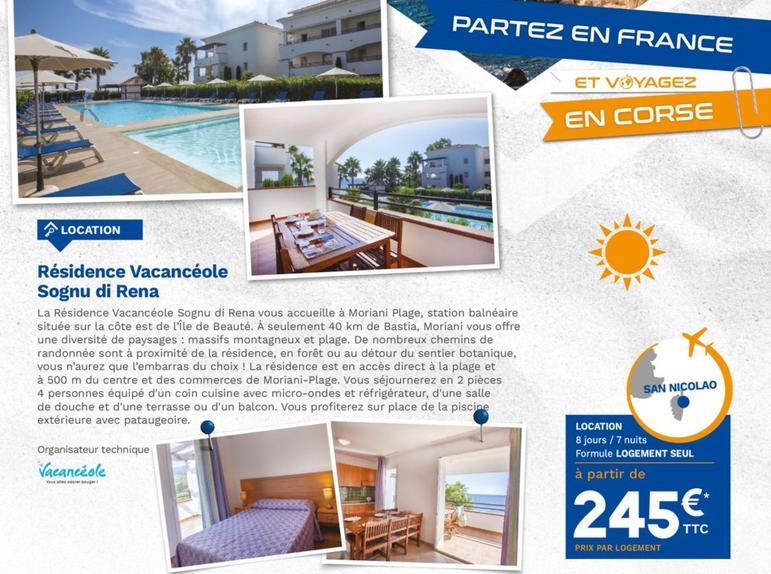  Sognu Di Rena - Residence Vacanceole offre à 245€ sur Lidl