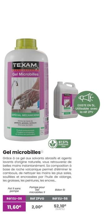 Texam - Gel Microbilles offre à 11,6€ sur 