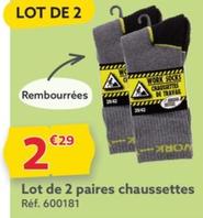 Lot De 2 Paires Chaussettes offre à 2,29€ sur Gifi