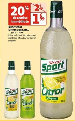 Citron L'original - Sirops Sport