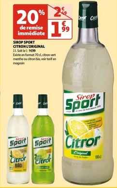 citron l'original - sirops sport