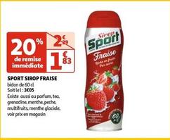 sport sirop fraise