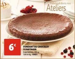 fondant au chocolat à partager