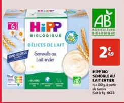 Hipp Bio -  Semoule Au Lait Entier