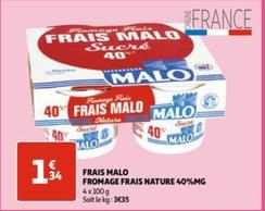 Malo - Frais Malo Fromage Frais Nature 40%Mg