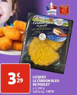 licques le cordon bleu de poulet