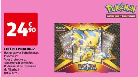 Pokemon - Coffret Pikachu-v offre à 24,9€ sur Auchan Hypermarché