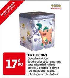 Pokemon - Tin Cube 2024 offre à 17,9€ sur Auchan Hypermarché