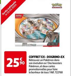 Pokemon - Coffret Ex-dogrino-ex offre à 25,9€ sur Auchan Hypermarché
